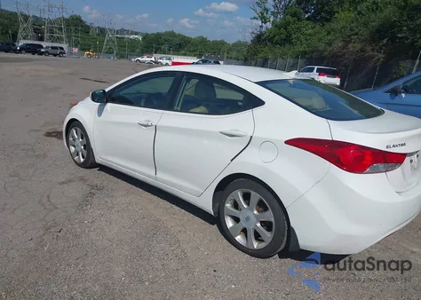 2013 Hyundai Elantra Limited z USA, uszkodzony, nr VIN 5NPDH4AE8DH199853